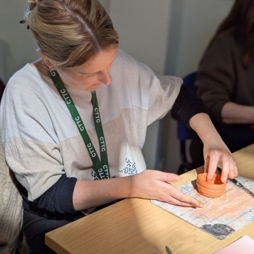 Primary Trainees enjoy their Art training session